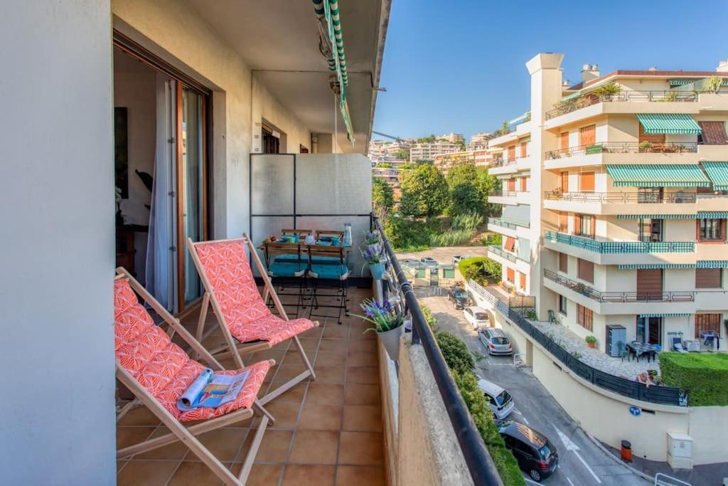 L45 St Marguerite Sea View/ Balcon, Parking Wifi Apartment Nizza